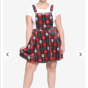 Her Universe Disney Holiday Plaid Skirtall Plus Size